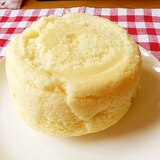 レンジで簡単ケーキスポンジ（卵不使用も可）